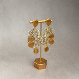 Dania Amber Kundan Drop Earrings
