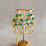 Dina Green Drop Earrings