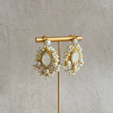 Lana Crystal Pearl Drop Earrings