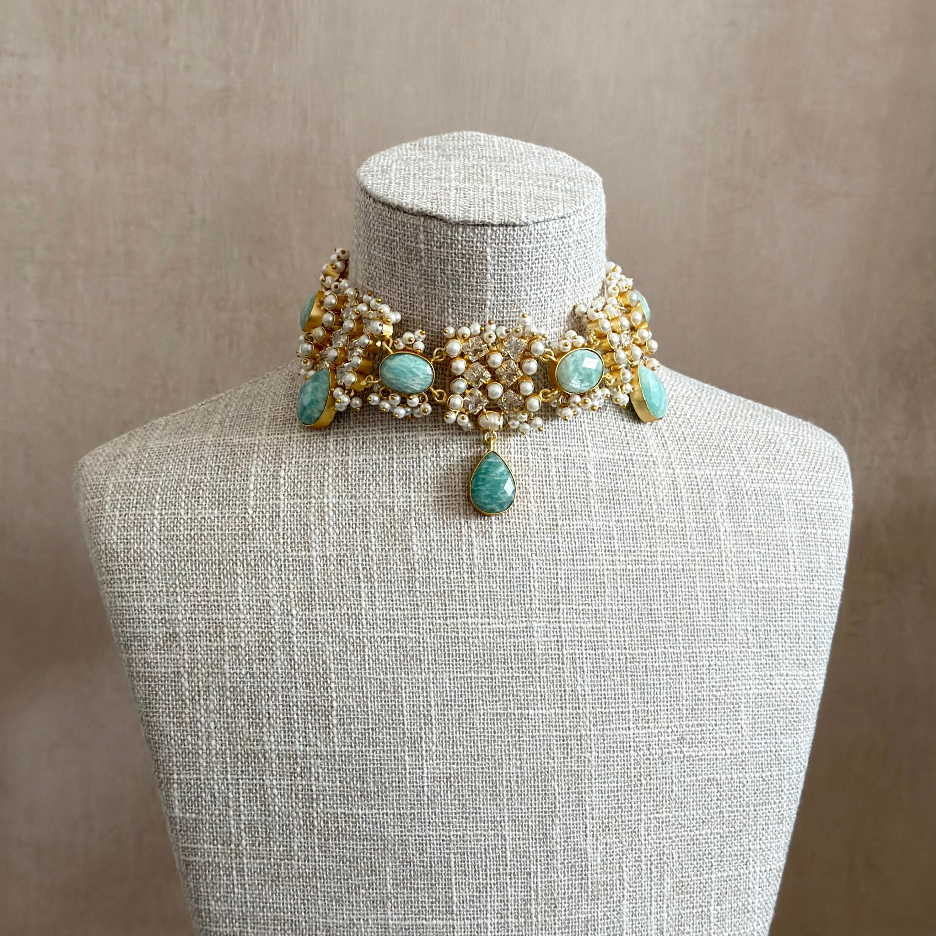 Drew Jade Crystal Necklace Set - Ahseya & Co