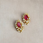 Sorella Pink Stud Earrings - Ahseya & Co