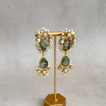 Danika Olive Pearl Drop Earrings - Ahseya & Co