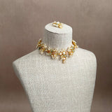 Shyla Rose Olive Peach Pearl Choker Set