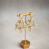 Lumi Rose Crystal Drop Earrings