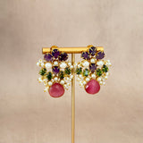 Thalia Pink Stud Earrings