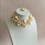 Nadine Pearl Crystal Necklace Set - Ahseya & Co