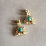 Lavinia Jade Crystal Drop Earrings - Ahseya & Co