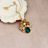 Verona Green Choker Set