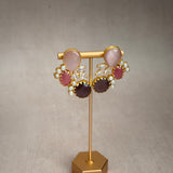 Areej Pink Purple Necklace Set