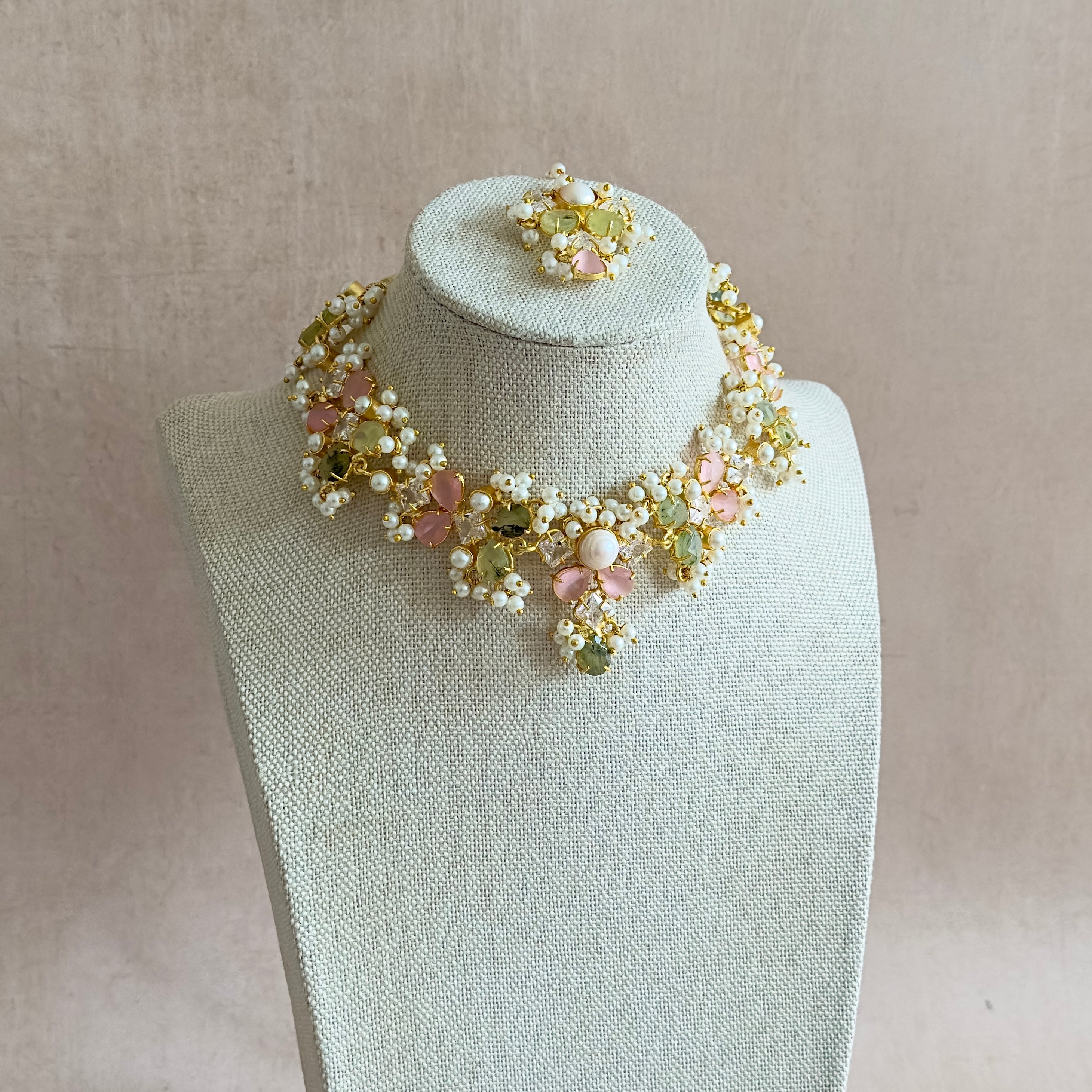 Shyla Olive Choker Set - Ahseya & Co