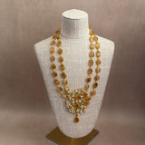 Siena Amber Kundan Mala Set