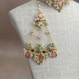Verona Pink Jade Choker Set