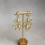 Celeste Grey Crystal Drop Earrings