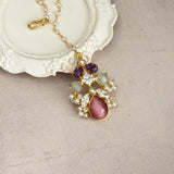 Verona Pink Purple Choker Set