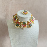 Giselle Olive Pink Choker Set,