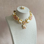 Nadine Pink Pearl Necklace Set - Ahseya & Co