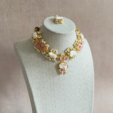 Nadine Pink Pearl Necklace Set - Ahseya & Co