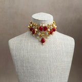 Sorrento Ruby Kundan Choker Set