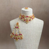Verona Amber Pink Choker Set