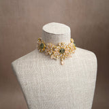 Minal Olive Pink Choker Set