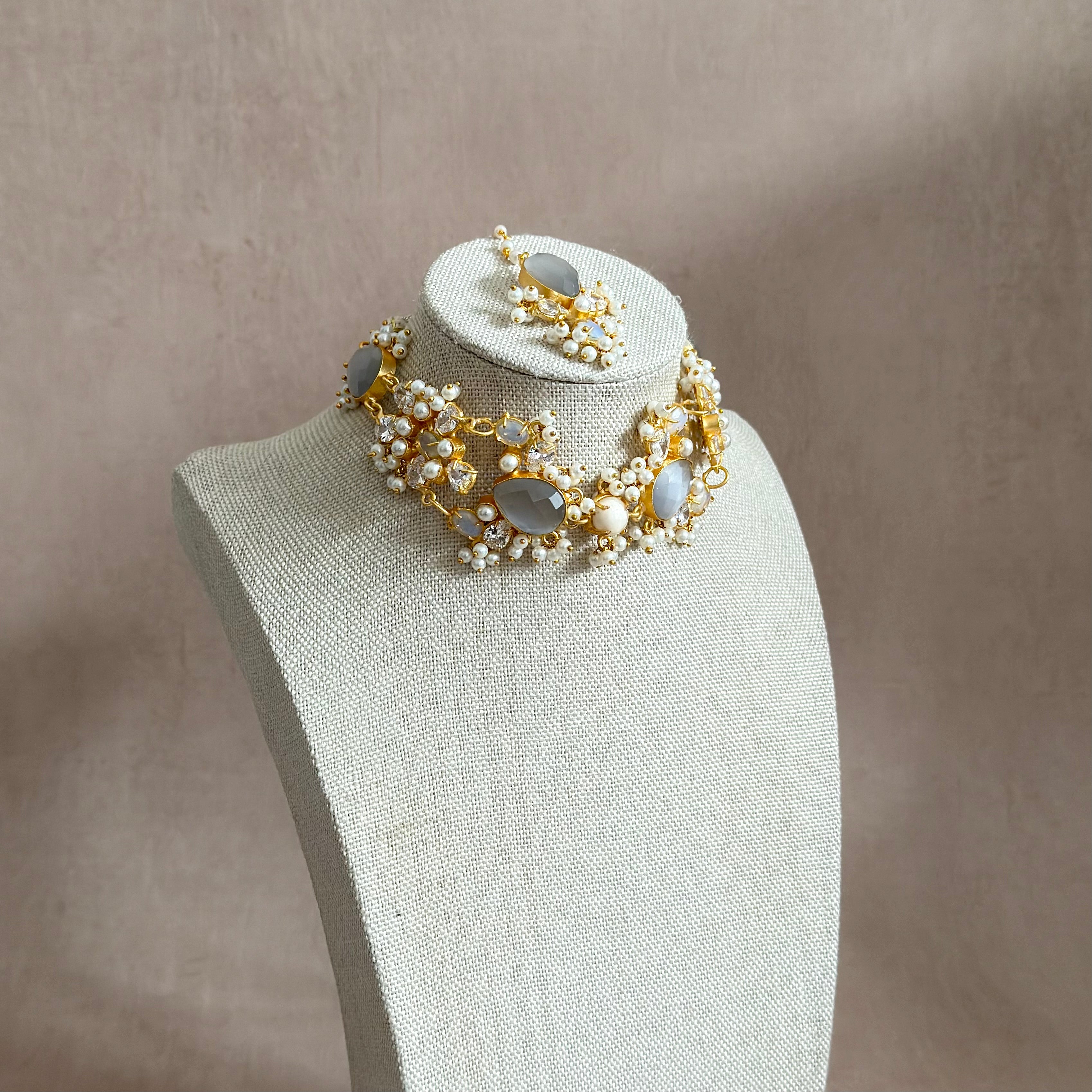 Maria Grey Choker Set - Ahseya & Co