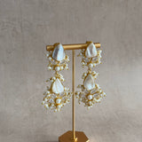 Aylaan Pearl Crystal Drop Earrings