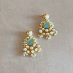 Michelle Blue Pearl Drop Earrings - Ahseya & Co