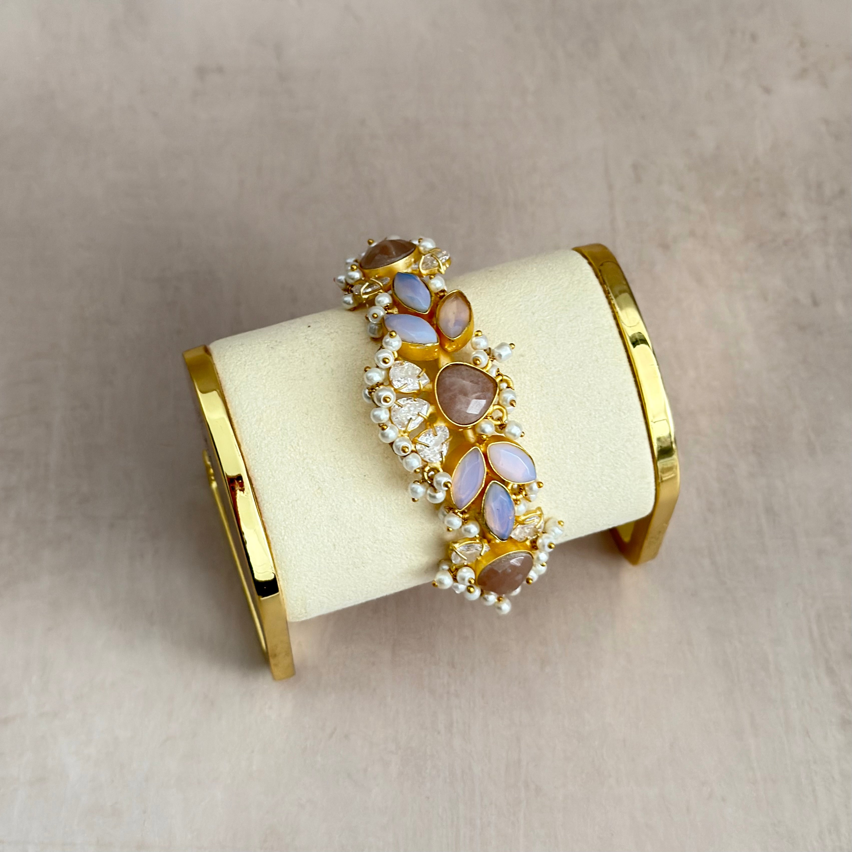 Zafira Mink Cuff Bracelet - Ahseya & Co