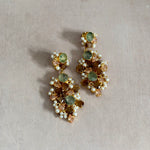 Celeste Espresso Olive Drop Earrings - Ahseya & Co