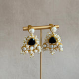 Michelle Black Pearl Drop Earrings - Ahseya & Co