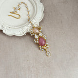 Azura Pink Crystal Necklace Set