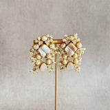 Noor Pearl Stud Earrings - Ahseya & Co