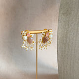 Aymara Peach Pearl Necklace Set