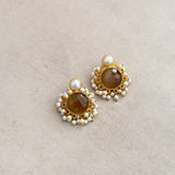 Aimee Brown Pearl Stud Earrings