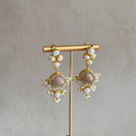 Ezmay Peach Pearl Drop Earrings - Ahseya & Co