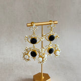 Evelina Black Pearl Drop Earrings - Ahseya & Co