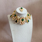 Esme Green Pink Necklace Set - Ahseya & Co