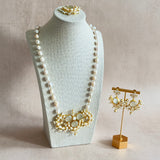 Hayat Grey Pearl Mala Set
