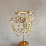 Jazlyn Pink Drop Earrings
