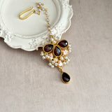 Liyana Mocha Crystal Choker Set