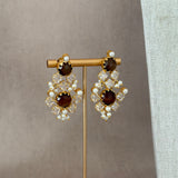 Miah Espresso Crystal Choker Set