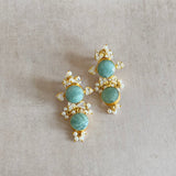 Jade Crystal Drop Earrings - Ahseya & Co