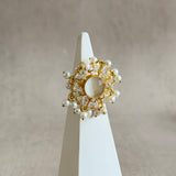 Paige Grey Crystal Ring - Ahseya & Co