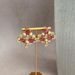 Aaliyah Pink Crystal Choker Set - Ahseya & Co