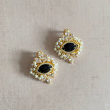 Grace Black Crystal Earrings