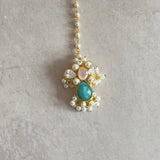 Maysun Mint Crystal Necklace Set - Ahseya & Co