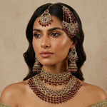Raeesa Ruby Bridal Set - Ahseya & Co