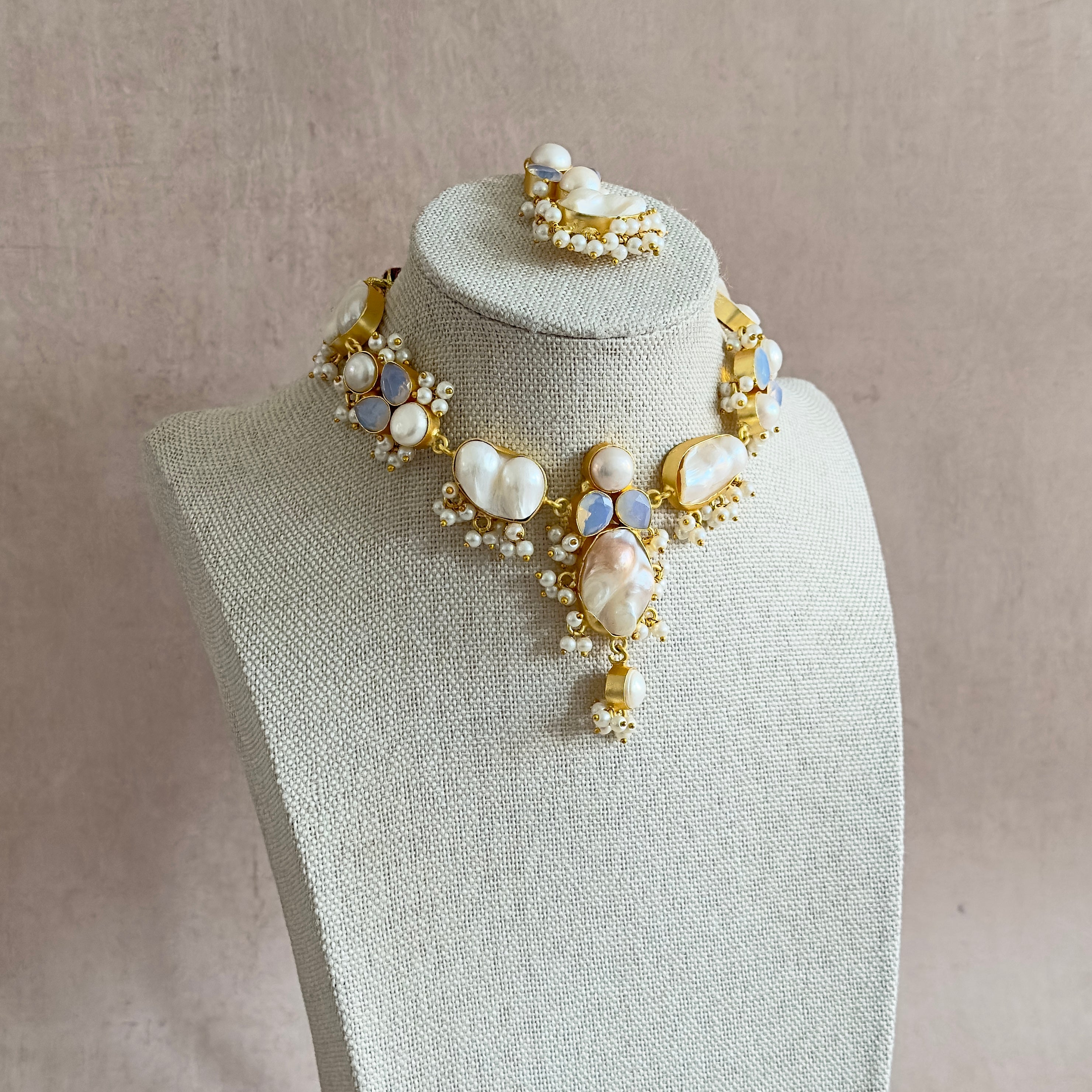 Annabella Pearl Necklace Set - Ahseya & Co