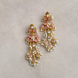 Riva Pink Crystal Drop Earrings