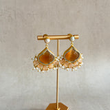 Safia Orange Drop Earrings - Ahseya & Co